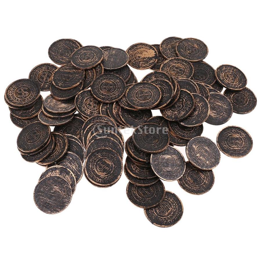 約100枚 おもちゃ コイン 海賊アイテム 多仕様選択可 - ブロンズ, 3.4cm : STKショップ - 通販 - Yahoo!ショッピング