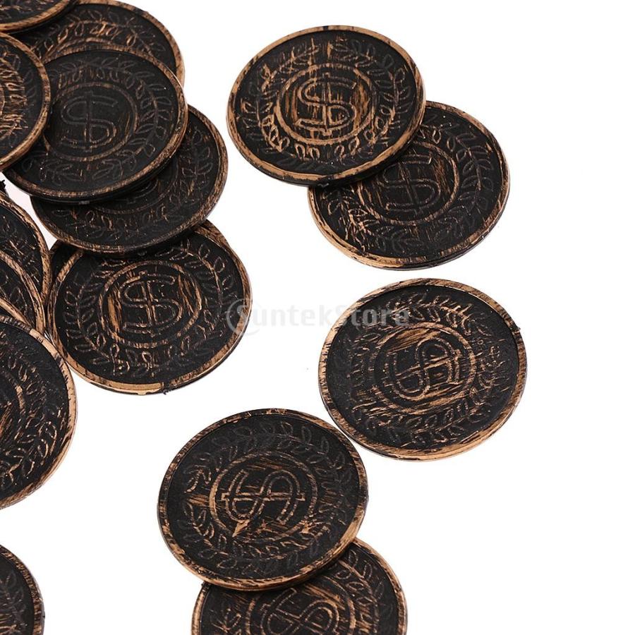 約100枚 おもちゃ コイン 海賊アイテム おもちゃ 多仕様選択可 - ブロンズ, 3.4cm