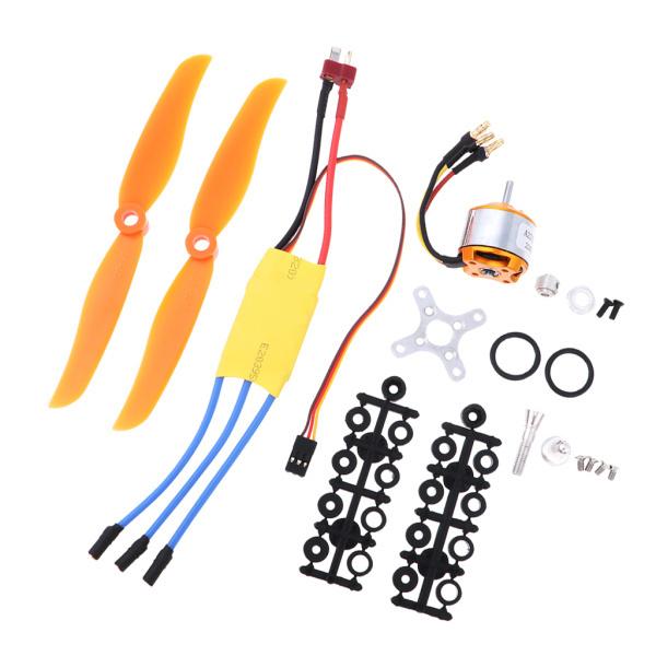 飛行機用 ブラシレスESC 2200KV ブラシレスモーター 電子スピードコントローラ RC飛行機 パーツ