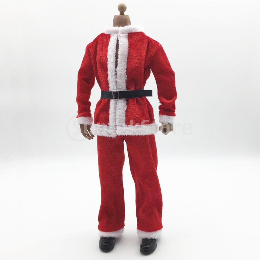 トップ F Fityle 1 6フィギュア服 男性 サンタ服 最大61％オフ！ サンタクロース 12インチ人形モデル用 人形コスチューム