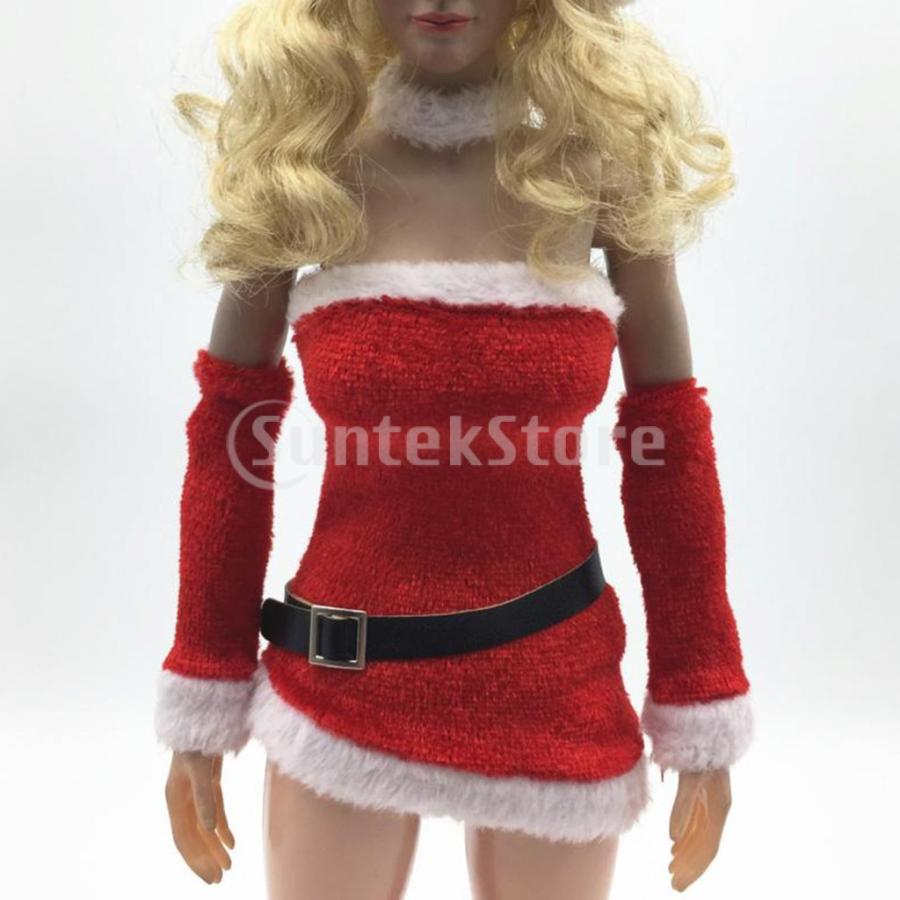 F Fityle 1 6衣装 女性 クリスマス服 人形服 ドールサンタ服 12インチアクションフィギュア用 Stkショップ 通販 Yahoo ショッピング