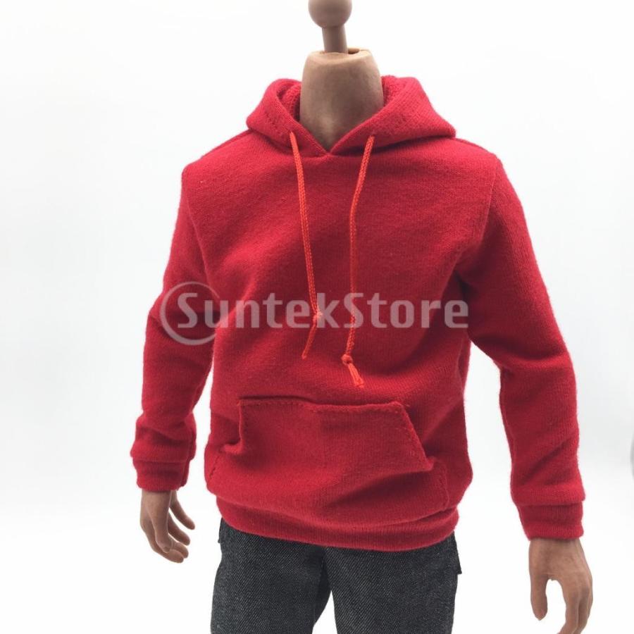 F Fityle 1 6服 メンズ 人形パーカー 人形服 ドール飾り 12インチアクションフィギュア用 レッド 61018099 Stkショップ 通販 Yahoo ショッピング