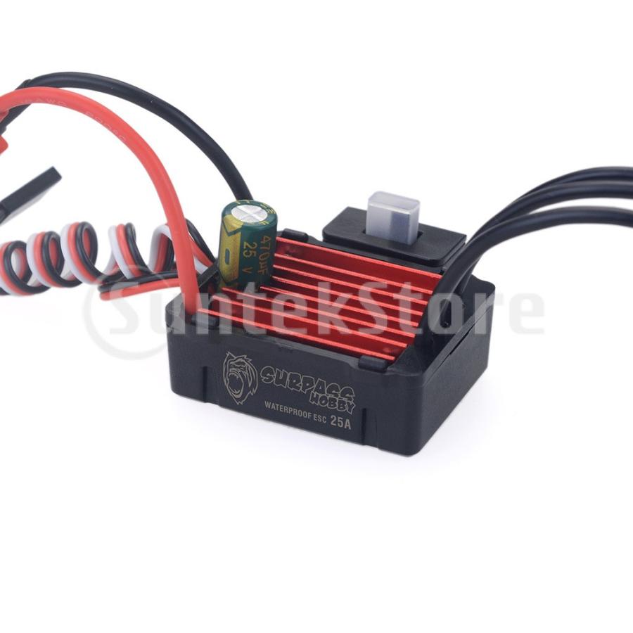 防水ブラシレスモーター 1/18 1/16 RC車駆動 スピードコントローラー