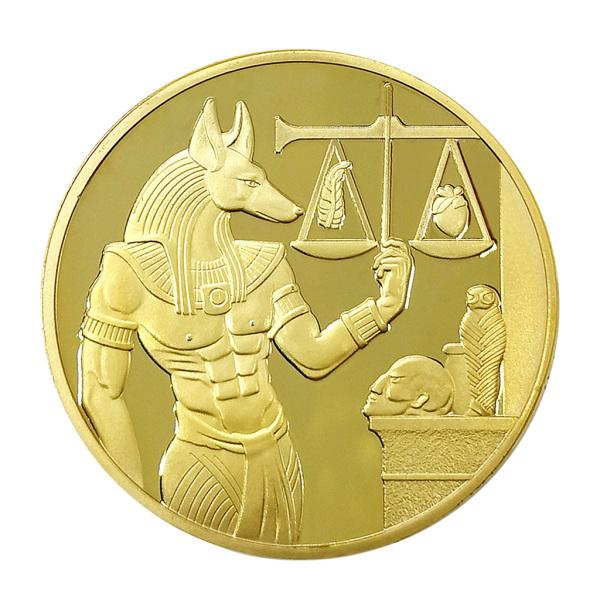 エジプトの死神アヌビス記念コインアートコレクションの装飾品