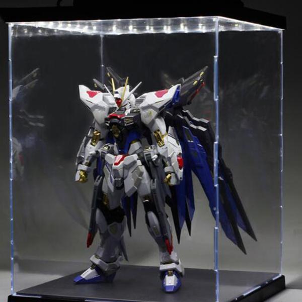 透明 ディスプレイケース LEDライト付き 収納ボックス コレクション