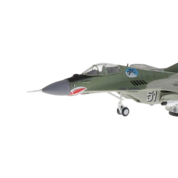 1/100 MiG-29 飛行機模型 ダイキャスト 航空機模型 スタンド付 置き物