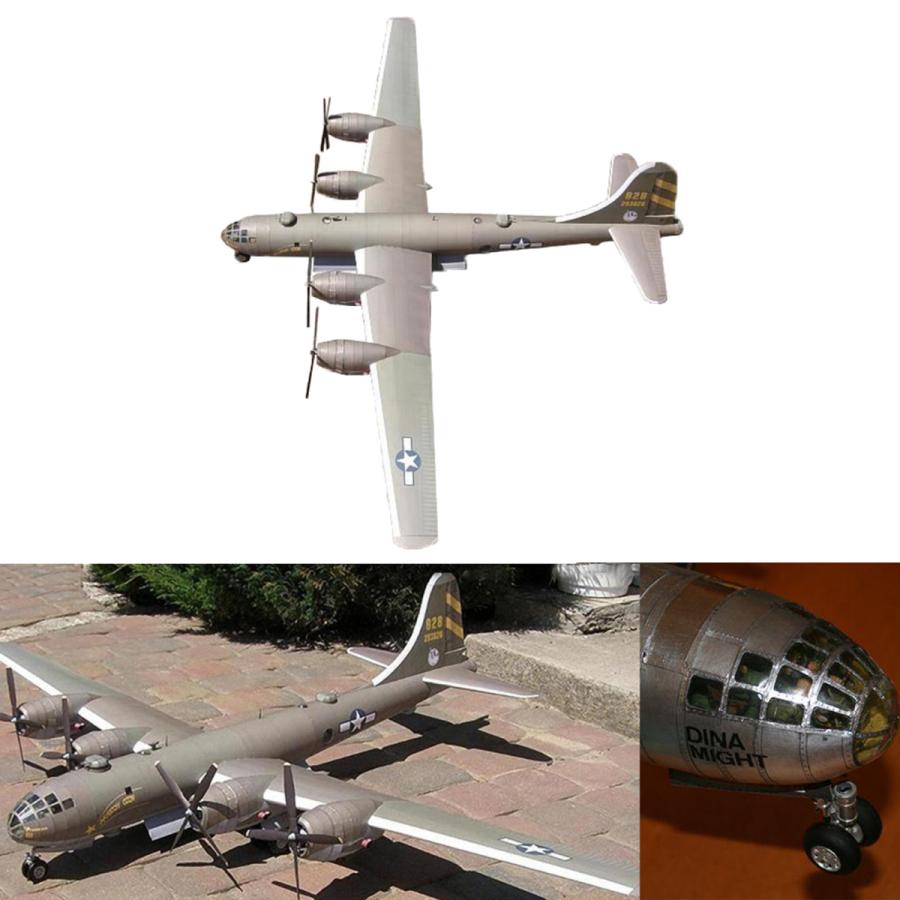 diy 3D紙モデルキットおもちゃの装飾B-29紙飛行機のおもちゃ