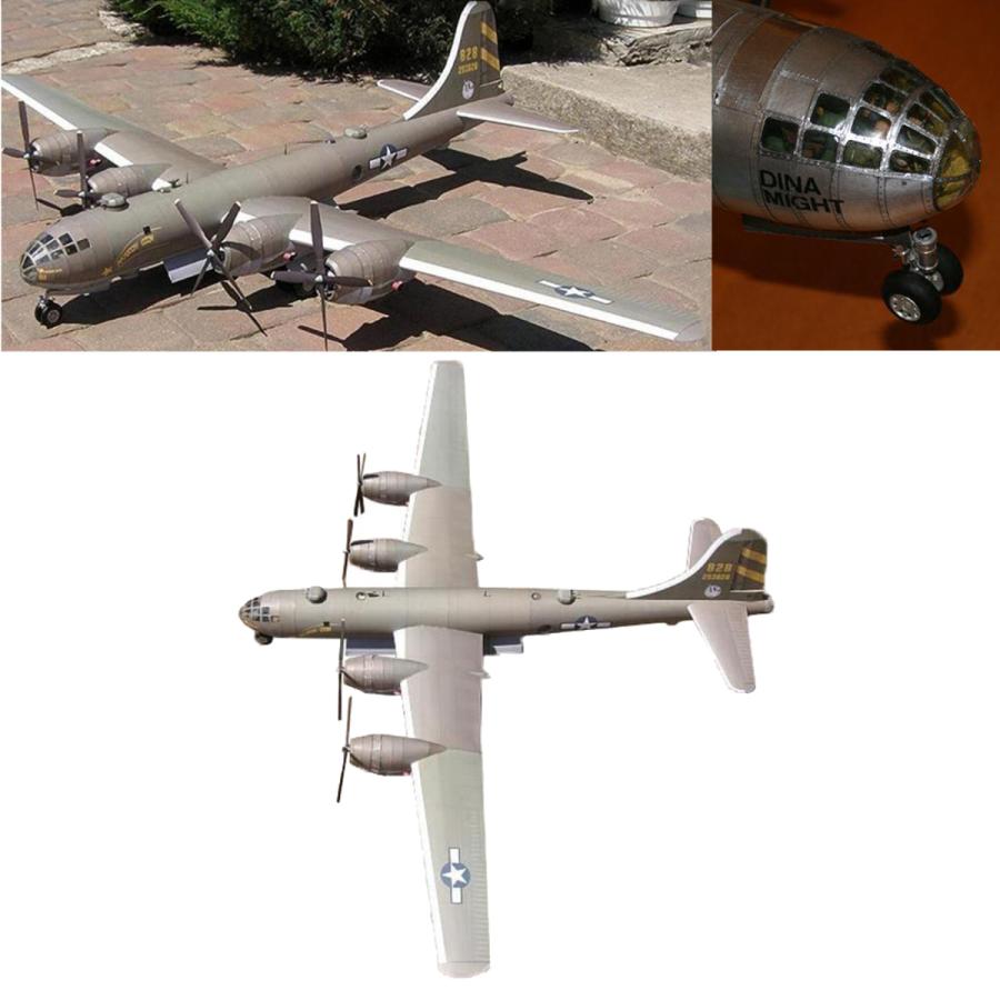 diy 3D紙モデルキットおもちゃの装飾B-29紙飛行機のおもちゃ