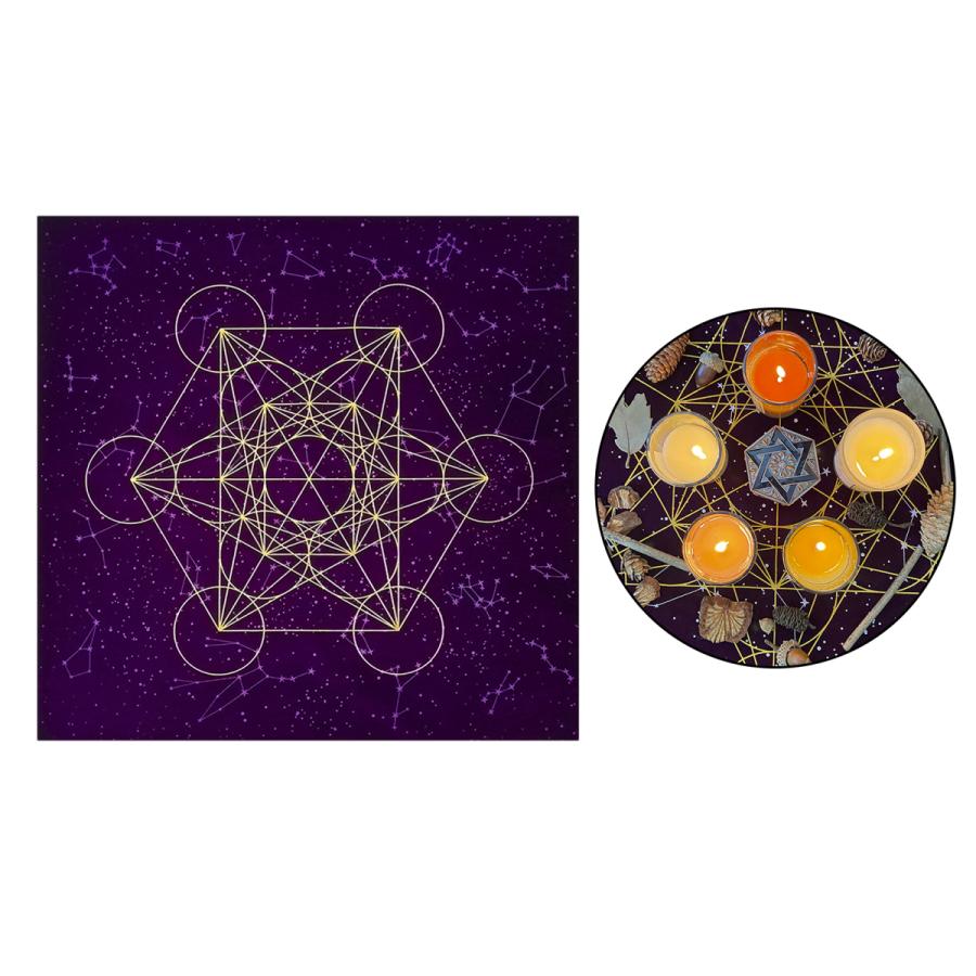 占星術タロットカードゲームテーブルクロスクリスタルグリッドテーブルクロス装飾紫｜stk-shop｜08