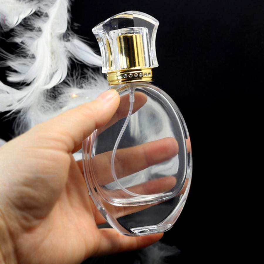 71％以上節約 買い物 ポータブル50ml空の透明ガラス化粧品香水スプレーボトルの家の装飾
