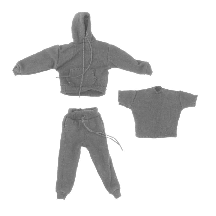 1/6男性アクションフィギュアの服男性のパーカートレーナーパンツとt