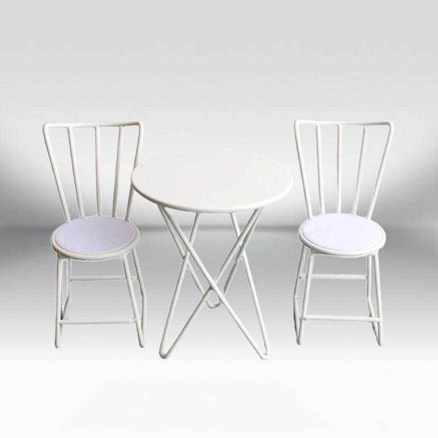 ドールハウスミニチュアチェアセットラウンドテーブル1:6スケール家具