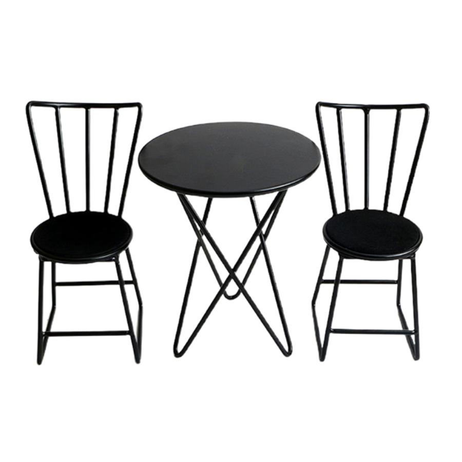 ドールハウスミニチュアチェアセットラウンドテーブル1:6スケール家具