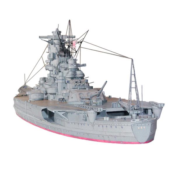 【超歓迎された】 絶妙な3D1 / 250大和海軍艦艇パズルペーパーモデルキット家の装飾 その他