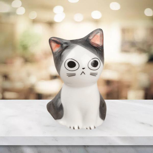 猫の姿勢置物飾り像オフィスリビングルーム卓上本棚装飾アートウェア家族の友人へのギフト 4.5x6.8cm F