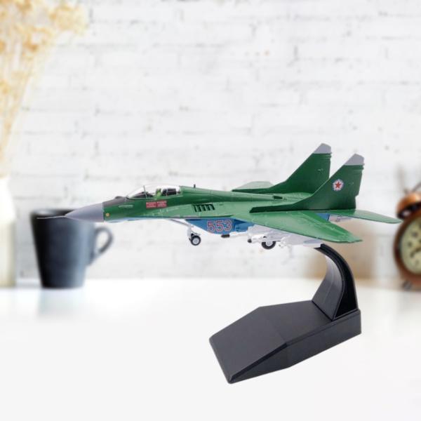 1/100 MIG-29戦闘機ダイキャストモデル航空機、ディスプレイスタンド