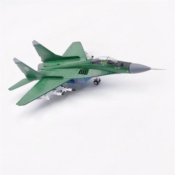 1/100 MIG-29戦闘機ダイキャストモデル航空機、ディスプレイスタンド