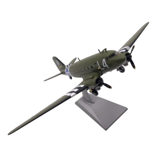 1：100スケール第二次世界大戦米国C47輸送戦闘機合金モデル飛行機キットの装飾、19.2x29cm｜stk-shop｜02