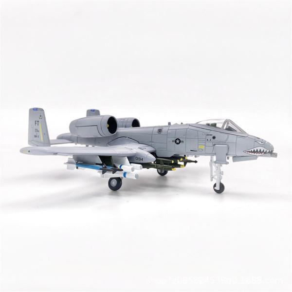 1 / 100th Realistic Aviation A USA A-10攻撃機、USA飛行機戦闘機航空機玩具モデル（ディス取り外し可能｜stk-shop｜10