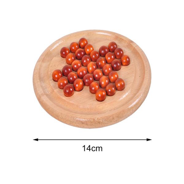 木製ソリティアボードゲーム33ボールペグクラシックヴィンテージ