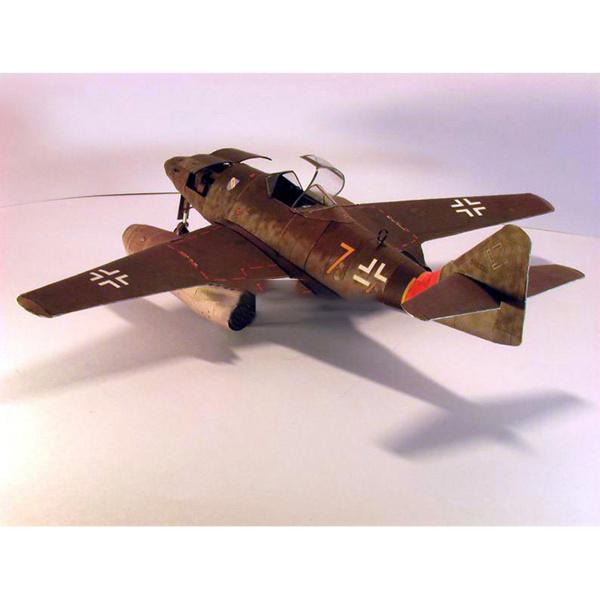 航空機モデルおもちゃDIY 1:33スケールドイツMe-262戦闘機モデル飛行機