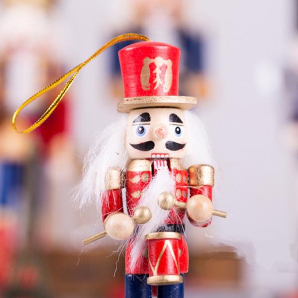 4x木製くるみ割り人形人形おもちゃ兵士ギフトクリスマスオーナメントパーティーの装飾｜stk-shop｜08