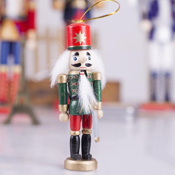 4x木製くるみ割り人形人形おもちゃ兵士ギフトクリスマスオーナメントパーティーの装飾｜stk-shop｜10