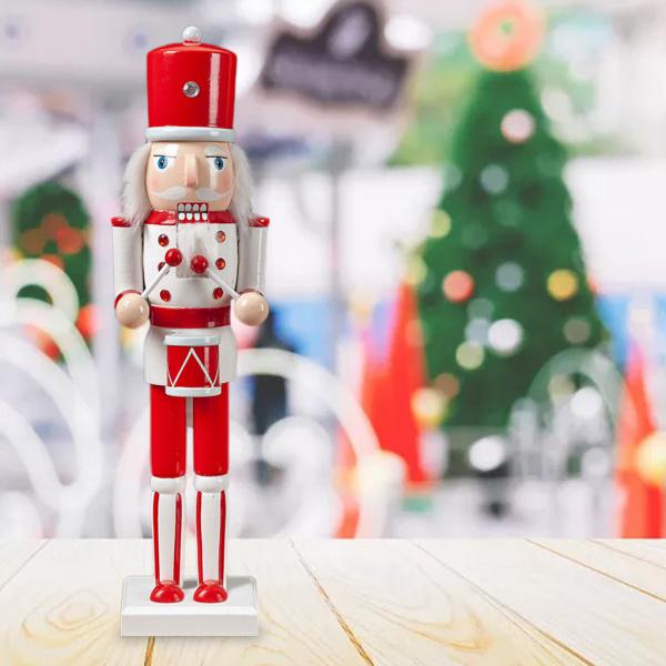 クリスマスキッズホワイト兵士のために伝統的な木製のナッツクラッカーのお祝いギフトセット飾り