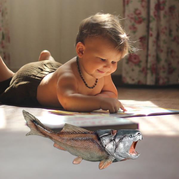 動物のおもちゃ魚のおもちゃダンクルオステウス子供のための生き物5-7子供男の子女の子茶色｜stk-shop｜05