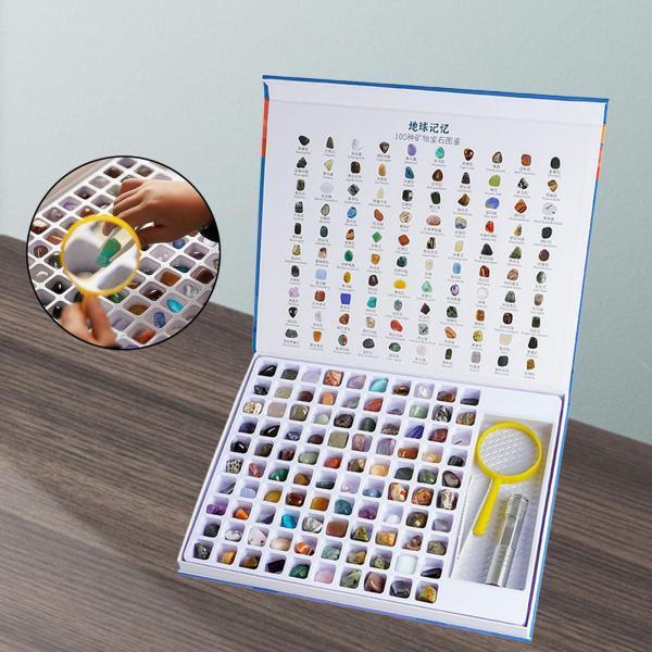 宝石コレクション地質教育キット子供のための茎地質教育