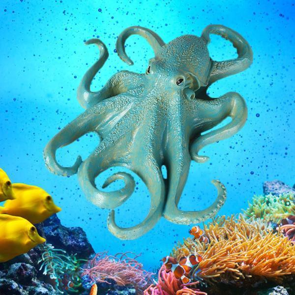 12月スーパーsale オーシャンアニマルタコモデルフィギュアプレイセットプラスチックデスクトップデコレーションブルータコa Tronadores Com