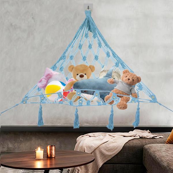 プレイルームぬいぐるみ用収納ハンモックディスプレイホルダーネットコーナーハンモック Stkショップ 通販 Yahoo ショッピング