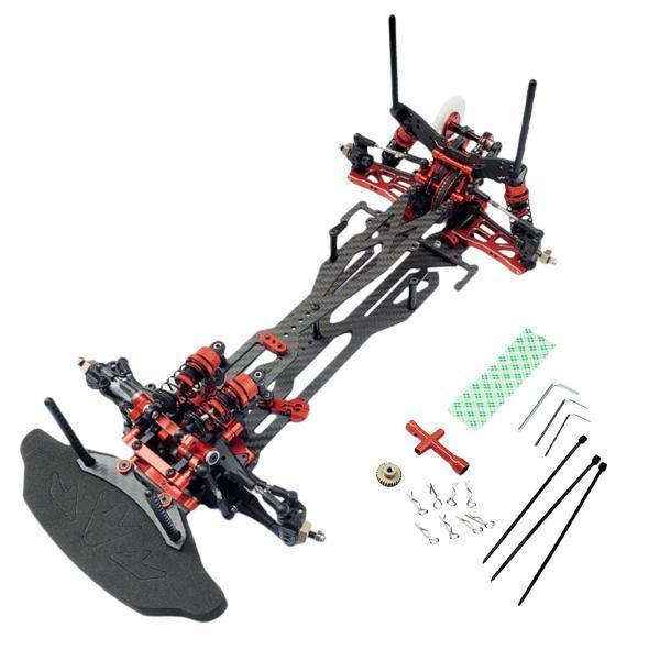 1/10リモートコントロールカー用のRCカーフレーム260mmホイールベースがパーツAに取って代わります フレーム 420x190mm 260mm