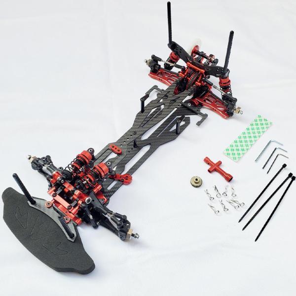 1/10リモートコントロールカー用のRCカーフレーム260mmホイールベースがパーツAに取って代わります フレーム 420x190mm 260mm