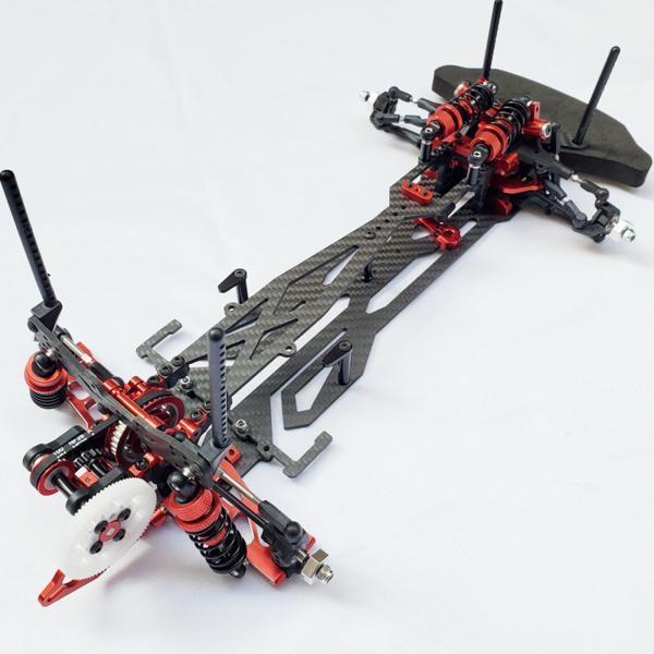 1/10リモートコントロールカー用のRCカーフレーム260mmホイールベースがパーツAに取って代わります フレーム 420x190mm 260mm