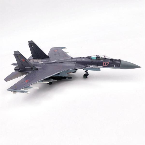 ダイキャスト1/100ロシアSU35戦闘機飛行機モデル装飾合金家庭用 : STK