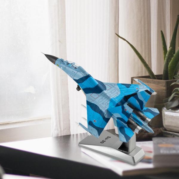 装飾用のダイキャスト1/100スケール航空機SU-30戦闘機模型飛行機 : STK