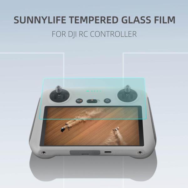 DJI Mini 3Pro用 保護フィルム スクリーンプロテクター DJIRCフィルム 強化ガラス 高光透過 9H超硬度 全面保護 破裂防止|stk-shop|02
