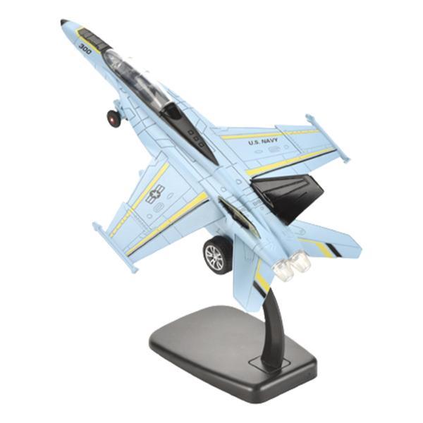1/100 F18 戦闘機モデル航空機モデル卓上装飾リビングルームホームスカイブルー｜stk-shop｜02