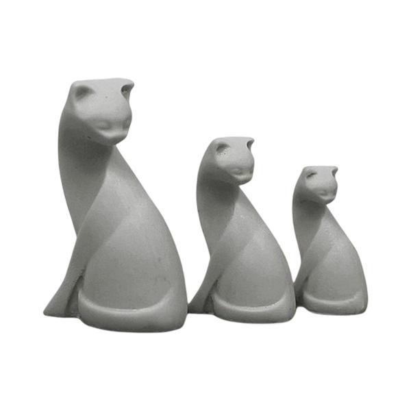 小さな猫のフィギュア コレクション セット ミニチュア猫の置物 収集価値のある装飾用 , グレー｜stk-shop｜02