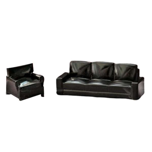 2x ドールハウス ソファ シミュレーション 家具 ハンドクラフト
