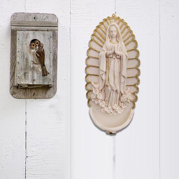 聖母マリアの置物 聖母マリアの吊り下げ像 樹脂クラフト キャラクター彫刻 宗教彫刻 壁掛け マリア像 テーブルホーム用｜stk-shop｜07
