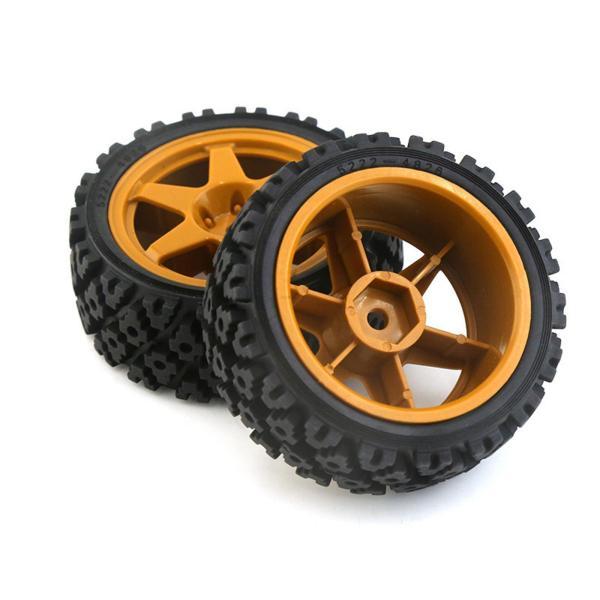 4 個のゴムタイヤホイールタイヤ 12 ミリメートル六角ハブ交換 RC