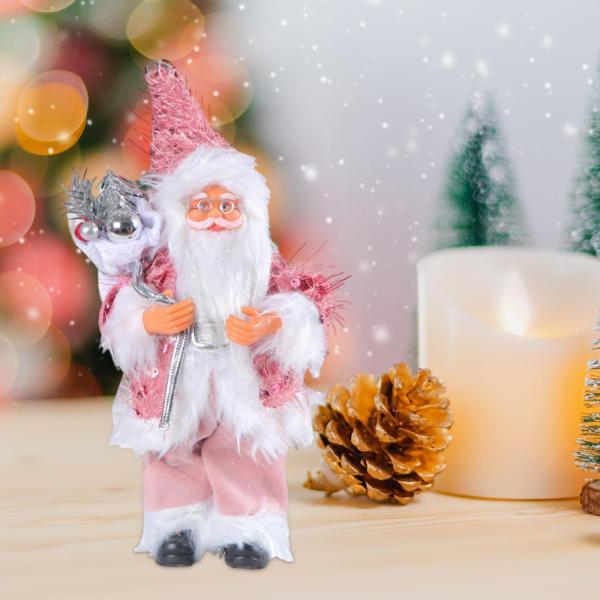 サンタクロース クリスマス置物 ホームホリデー 卓上 クリスマス装飾 装飾 ピンク｜stk-shop｜08