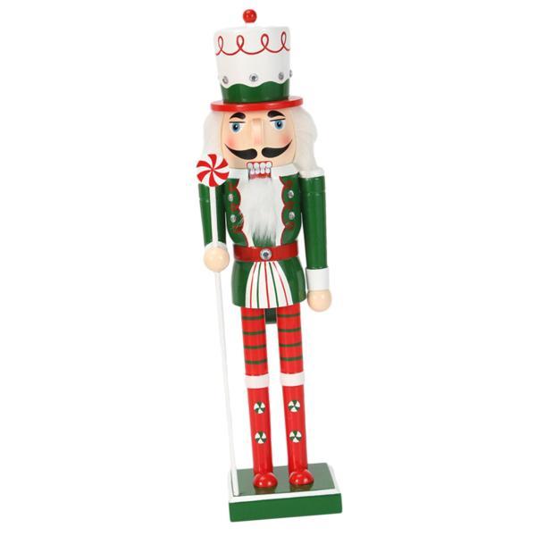 クリスマスくるみ割り人形オーナメント木製くるみ割り人形兵士伝統的な像人形フィギュア装飾デスクトップクリスマス誕生日 , D｜stk-shop｜02
