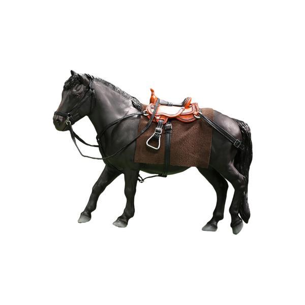 1/12 スケール馬モデル置物馬のおもちゃ 6 インチアクションフィギュアジオラマブラック｜stk-shop｜05