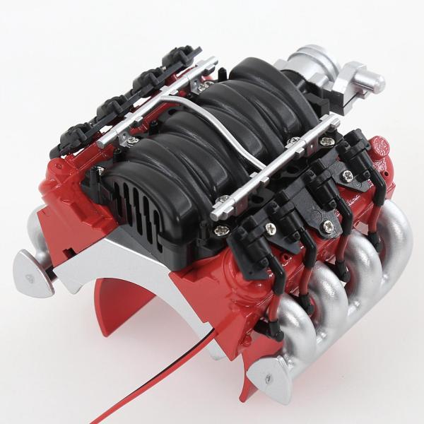 RCカー Djv8 シミュレーションエンジンファンラジエーター リアル 1/10