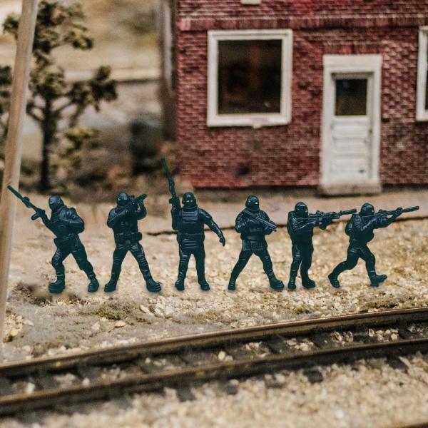 6 個入り 1/64スケールアクションフィギュア 特殊部隊 塗装済み完成品