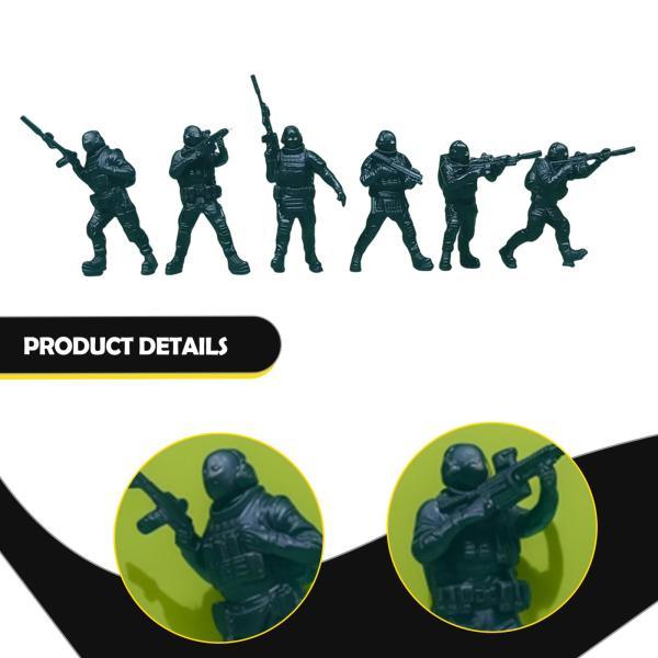 6 個入り 1/64スケールアクションフィギュア 特殊部隊 塗装済み完成品
