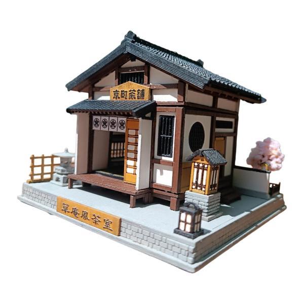 DIYミニチュアティールームキット、1:64ドールハウスビルディング、写真撮影用装飾、子供と大人向けの和風ミニチュアシーンモデル_7